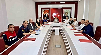 Kahta'da okul güvenliği toplantısı