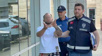 Samsun'da kız arkadaşını darp edip tüfek dayayan şüpheli tutuklandı