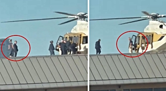 Sadettin Saran mı, değil mi? Helikopterle gelip alışverişten çıkan kadını aldı