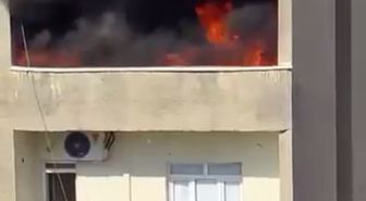 Silopi'de Dört Katlı Binada Yangın