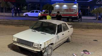 Aksaray'da Takla Atan Otomobilde Sürücü Yara Almadan Kurtuldu
