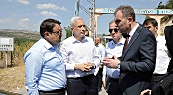 Kütahya'da Yol Yapım Çalışmaları Yerinde İncelendi