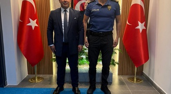 Anamur'da yeni Emniyet Müdürü'nden Başsavcı'ya nezaket ziyareti