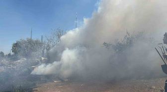 Çankaya'da Verici Alanında Yangın