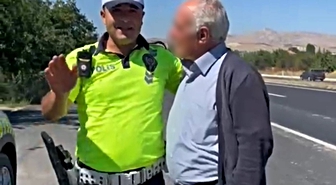 Polis, eşini indiren sürücüye 'bulaşık cezası' verdi