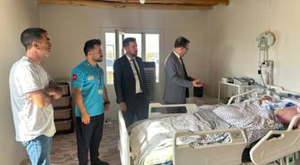 Cizre'de Başhekimlerden Evde Sağlık Hizmeti Ziyareti