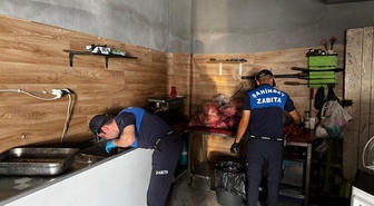 Gaziantep'te 500 Kilogram Sağlıksız Ciğer ve Et Ürünü İmha Edildi