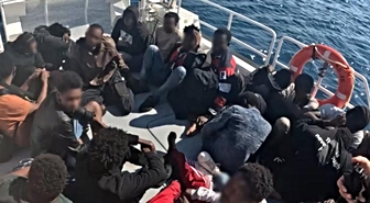 Ege'de 76 düzensiz göçmen yakalandı, 20'si kurtarıldı