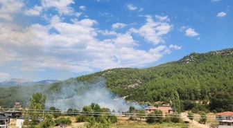 Muğla Menteşe'de Otluk Alanda Yangın