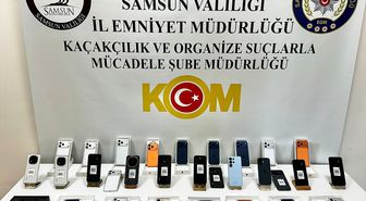 Samsun'da Gümrük Kaçağı Cep Telefonu Operasyonu: 30 Telefon Ele Geçirildi