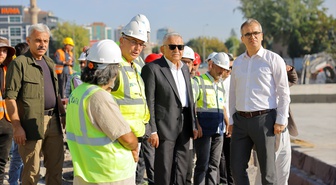 Kayseri'de Kartal Katlı Kavşağı Projesi İncelendi