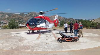 Tunceli'de Yaralı Kadın Helikopterle Malatya'ya Sevk Edildi