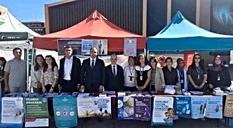 Erzincan'da Halk Sağlığı Haftası Bilgilendirme Standı Açıldı