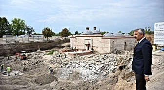 600 Yıllık Gazimihal Hamamı Restorasyonunda Son Aşama