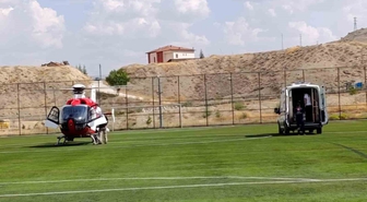 Kalp Krizi Geçiren Hasta Hava Ambulansıyla Nakledildi