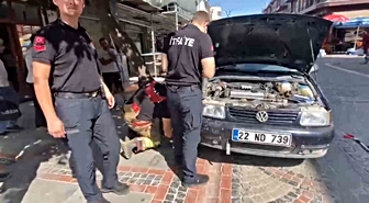 Edirne'de Kaputa Giren Yavru Kedi İtfaiye Ekiplerince Kurtarıldı