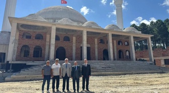 Sinop Üniversitesi'nde Cami İnşaatı Yerinde İncelendi