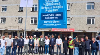 Sultangazi'de Mavi Evler Sitesi'nde yüzde 100 uzlaşı ile yıkım başladı