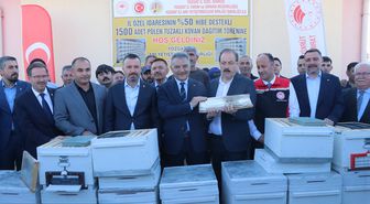 Yozgat'ta 100 arıcıya 1500 polen tuzaklı kovan desteği