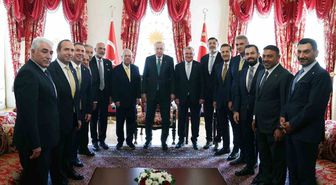 Erdoğan, 4 büyük kulübün başkanlarını kabul etti