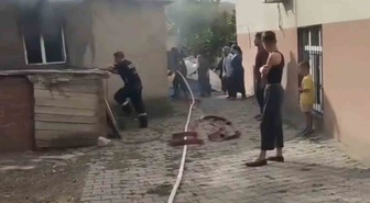 Köydeki Yangın Maddi Hasar Bıraktı