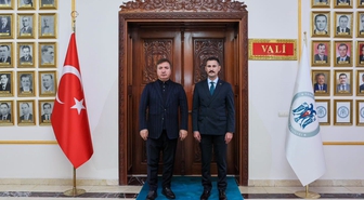 Erzincan Valisi Aydoğdu, yeni göç idaresi müdürünü kabul etti