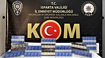 Isparta'da Kaçak Sigara Operasyonu: 300 Paket Ele Geçirildi