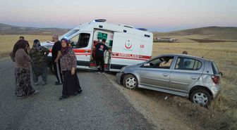 Keskin'de takla atan otomobilde 4 yaralı