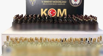 Milas'ta Kaçak Alkollü İçki Operasyonu