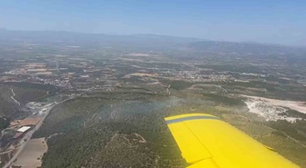 Soma'da Orman Yangınına Çok Yönlü Müdahale Sürüyor
