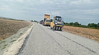 Edirne'de 4 km'lik yol yenilendi