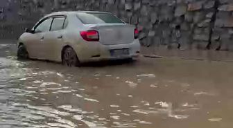 Erzurum-Artvin yolunda sel felaketi