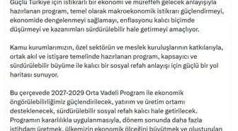 İletişim Başkanı Duran: 2027-2029 OVP ile ekonomik öngörülebilirlik güçlendirilecek