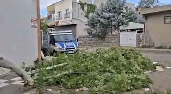 Siverek'te Ani Fırtına Panik Yarattı