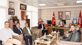 AK Parti Diyarbakır İl Başkanı Sümer'den DÜ Rektörü Prof. Dr. Eronat'a ziyaret