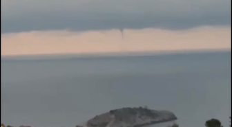 Amasra'da Denizde Hortum Panik Yarattı