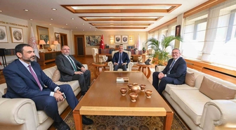 Bakan Ersoy, MSÜ Rektörü Afyoncu ile bir araya geldi