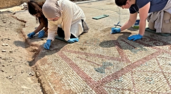 Pompeiopolis Antik kentinde 105 metrekarelik mozaik bulundu
