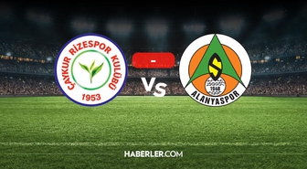 Rizespor Alanyaspor maçı kaç kaç? MAÇ SONUCU! Rizespor Alanyaspor golleri kim attı, canlı maç anlatımı!