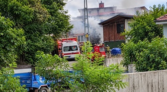 Samsun'da tek katlı evde yandı: 1 ölü