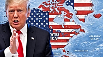 Trump’tan dikkat çeken harita! Kanada, Grönland, Meksika ve Küba, ABD toprağı gibi gösterildi