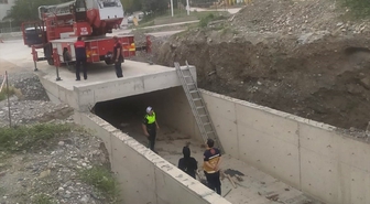 Amasya'da su kanalı inşaatına düşen kişi yaralandı