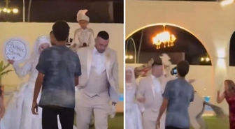 At, sünnet çocuğunu üzerinden attı