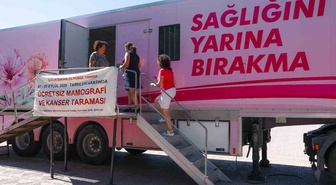 Kanser tarama aracı 'Pembe Prenses' Aliağa’da