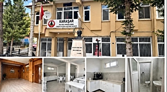 Karaşar'daki eski belediye binası dernek merkezine dönüştürüldü