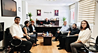 KESK heyeti, TMMOB'u ziyaret etti