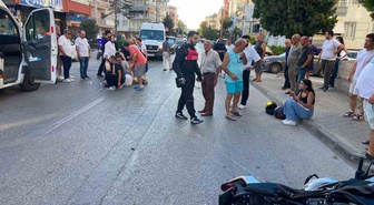 Mudanya’da motosiklet yayaya çarptı: 2 yaralı