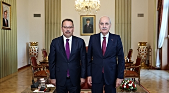TBMM Başkanı Kurtulmuş, Sayıştay Başkanı Yener'i kabul etti