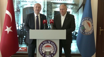Ümit Özdağ, Yol-İş Sendikası'nı ziyaret etti... Özdağ: 'Otoyollar ve köprüler satılarak iktidara fon oluşturulmaya çalışılıyor”