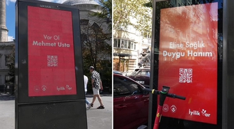 81 ildeki billboardlarda yer alan QR kodlu mesajlar merak uyandırdı